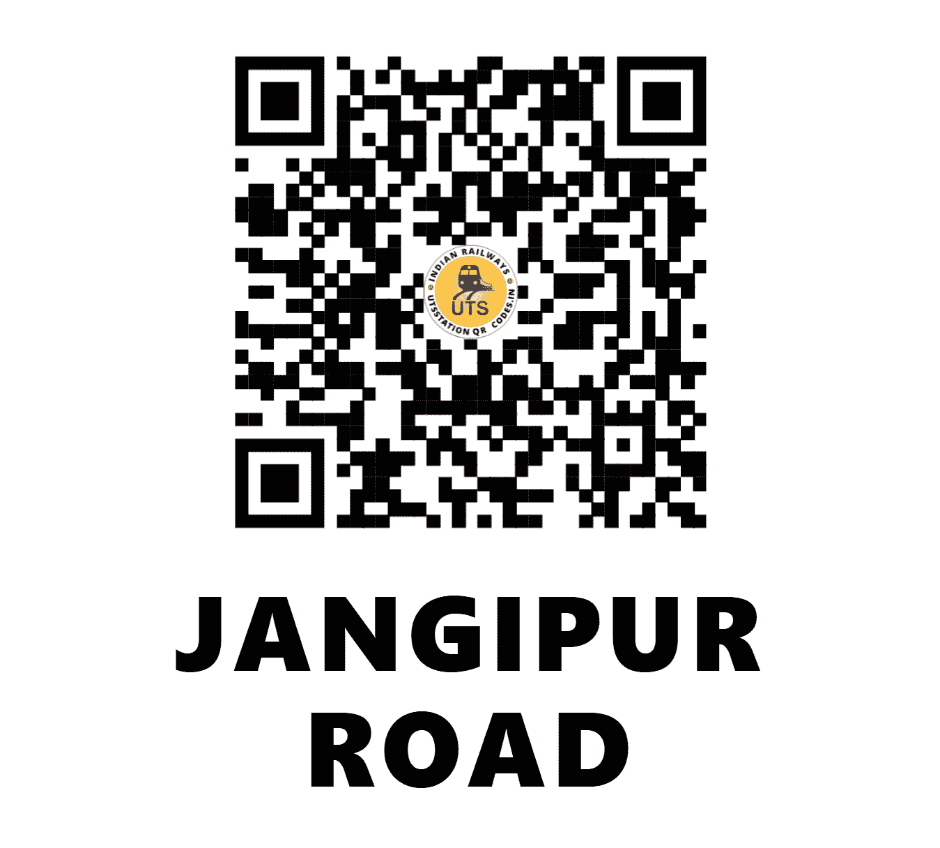 UTS QR Code for JANGIPUR ROAD - JRLE - ER (WEST BENGAL)